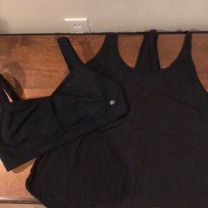 Lululemon sports bra and tank